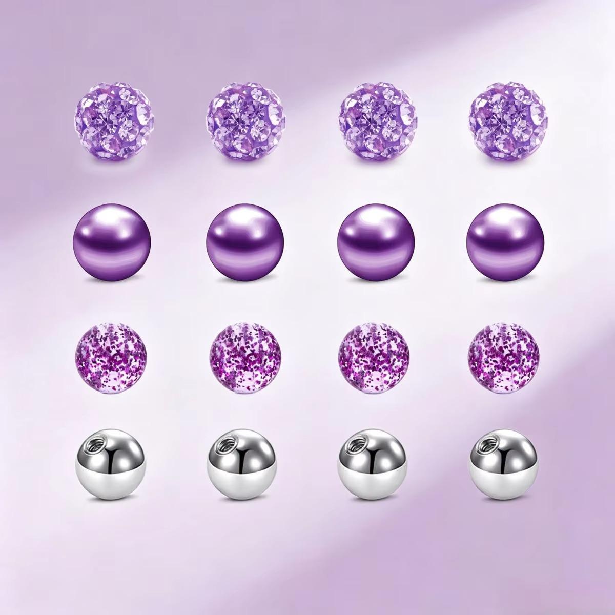 Body Jewelry Replacement Ball - 16 peças de Bolas de Substituição