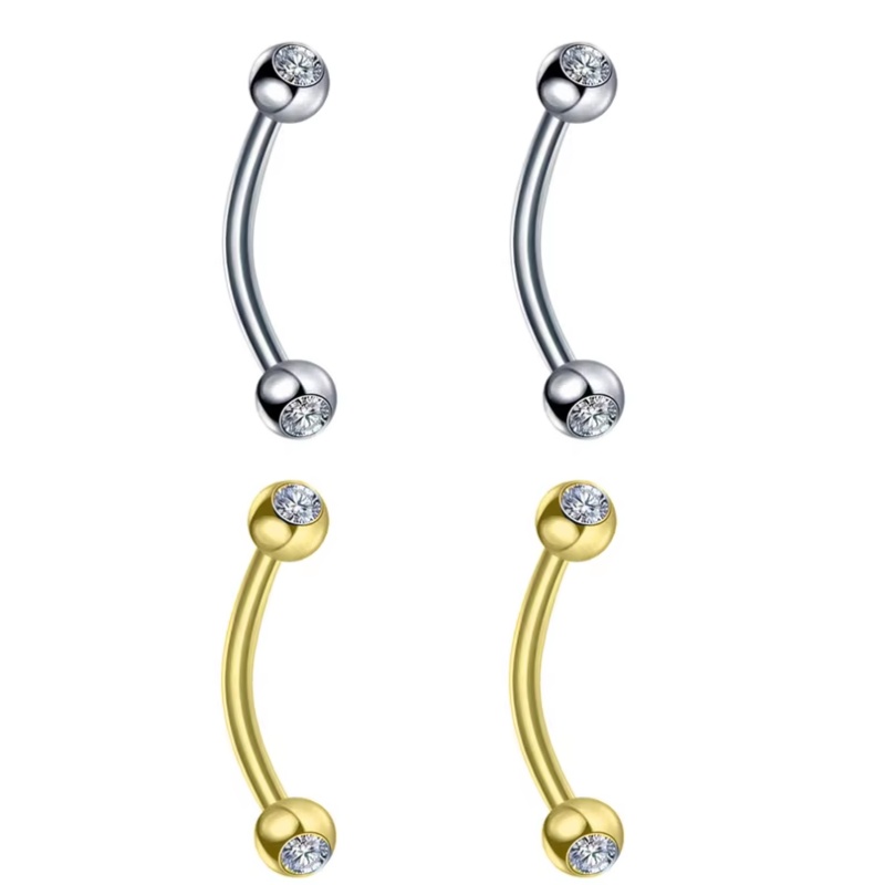 Body Jewelry Surgical Steel - 2 pares de joias para o