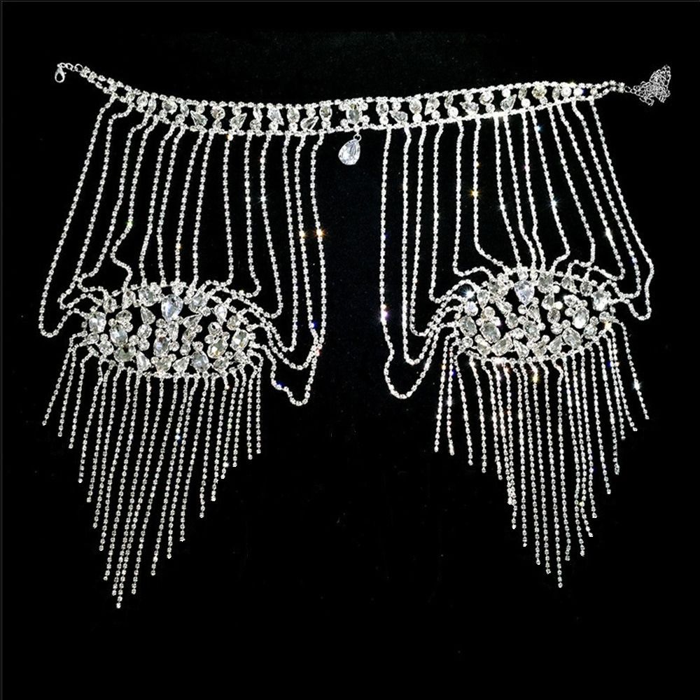 Body Jewelry Necklace - Colar de Ombro com Strass de