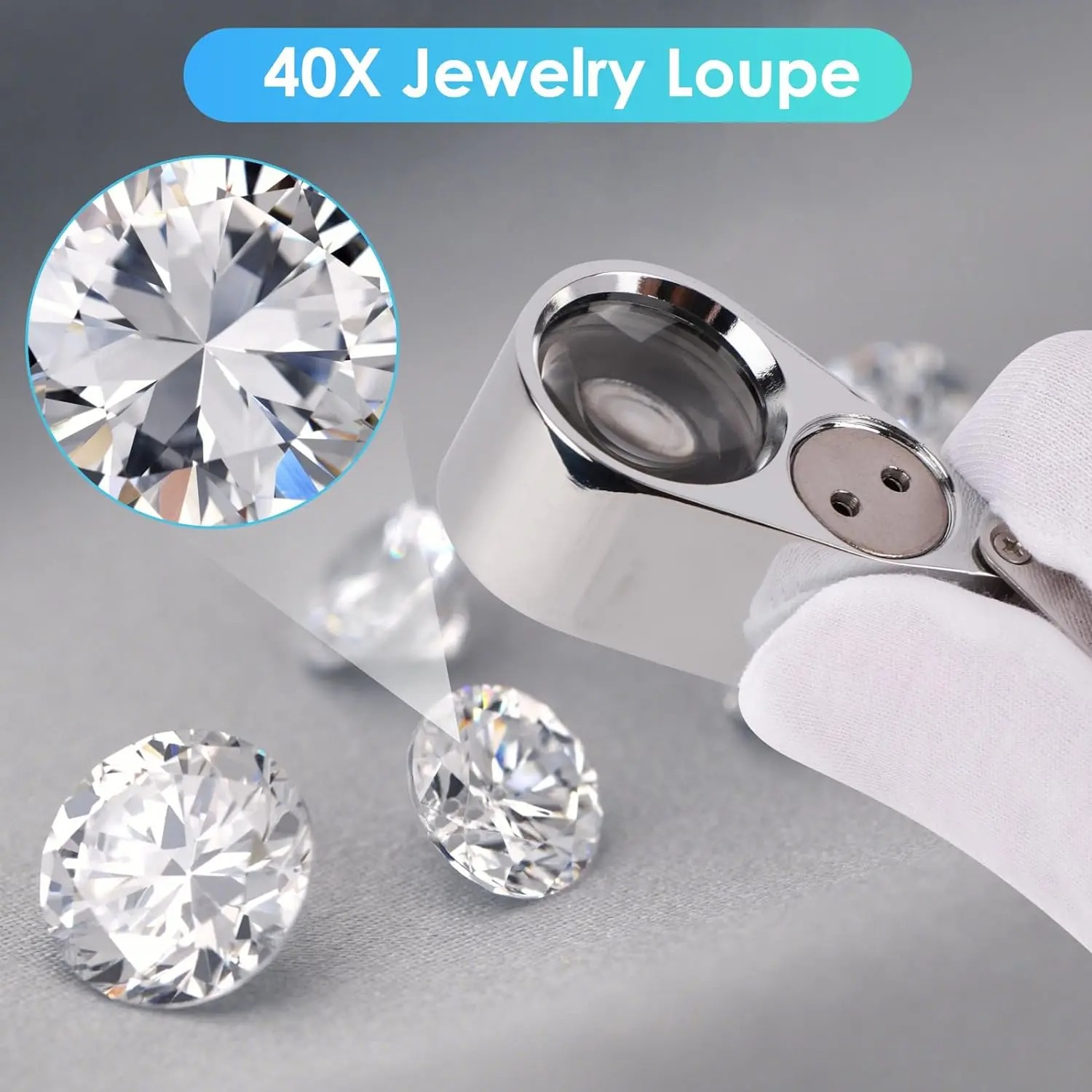 Lupa de joalheiro com iluminaç - Body Jewelry Repair avaliação e preço