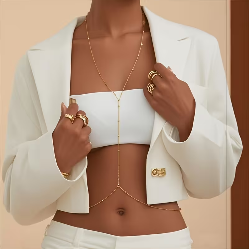 Corrente de Corpo Feminina Boê - Body Jewelry For You avaliação e preço