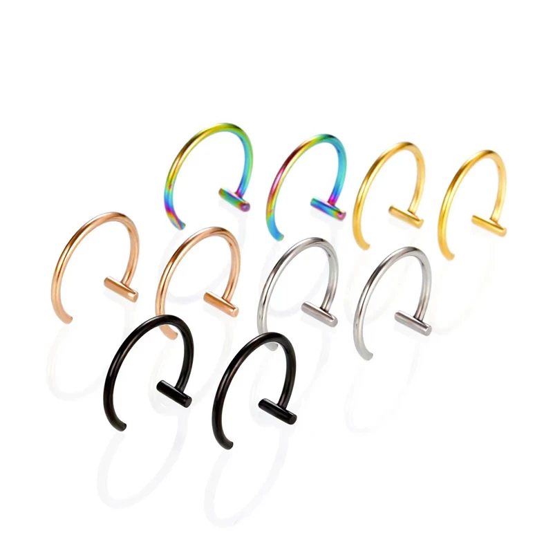 5 pçs de joias para piercing d - Body Jewelry Surgical Steel avaliação e preço