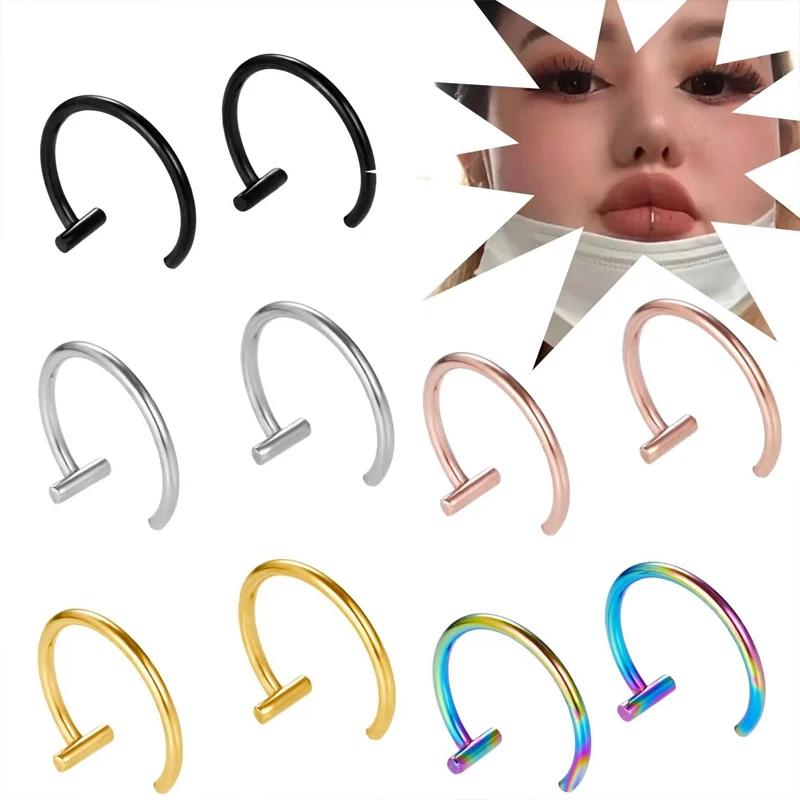5 pçs de joias para piercing d - Body Jewelry Surgical Steel avaliação e preço