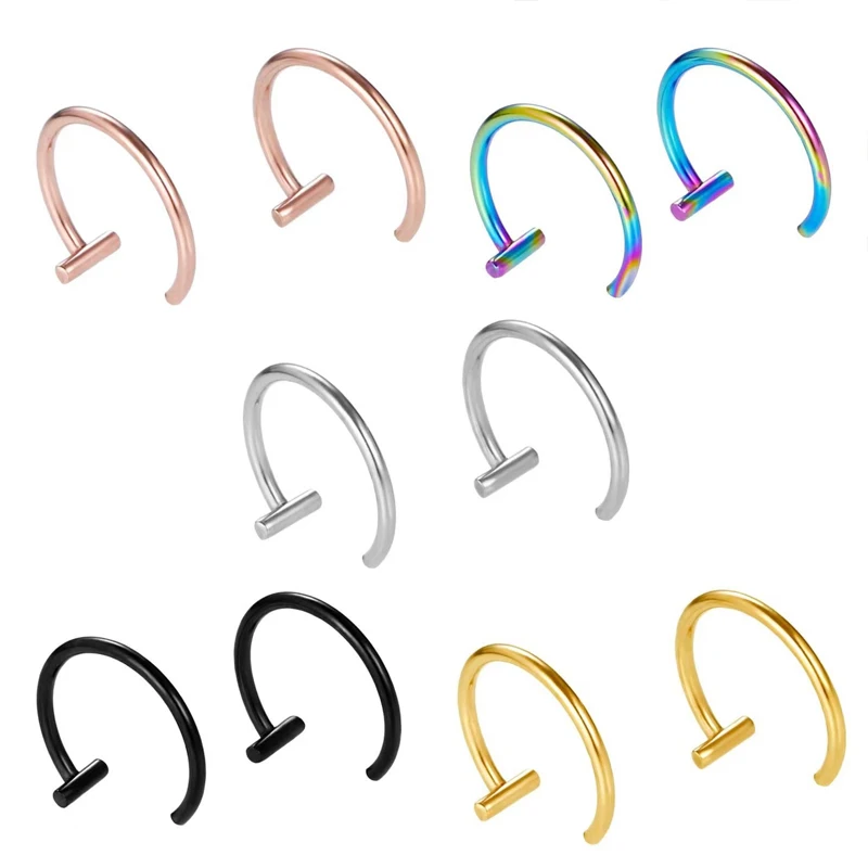 5 pçs de joias para piercing d - Body Jewelry Surgical Steel avaliação e preço