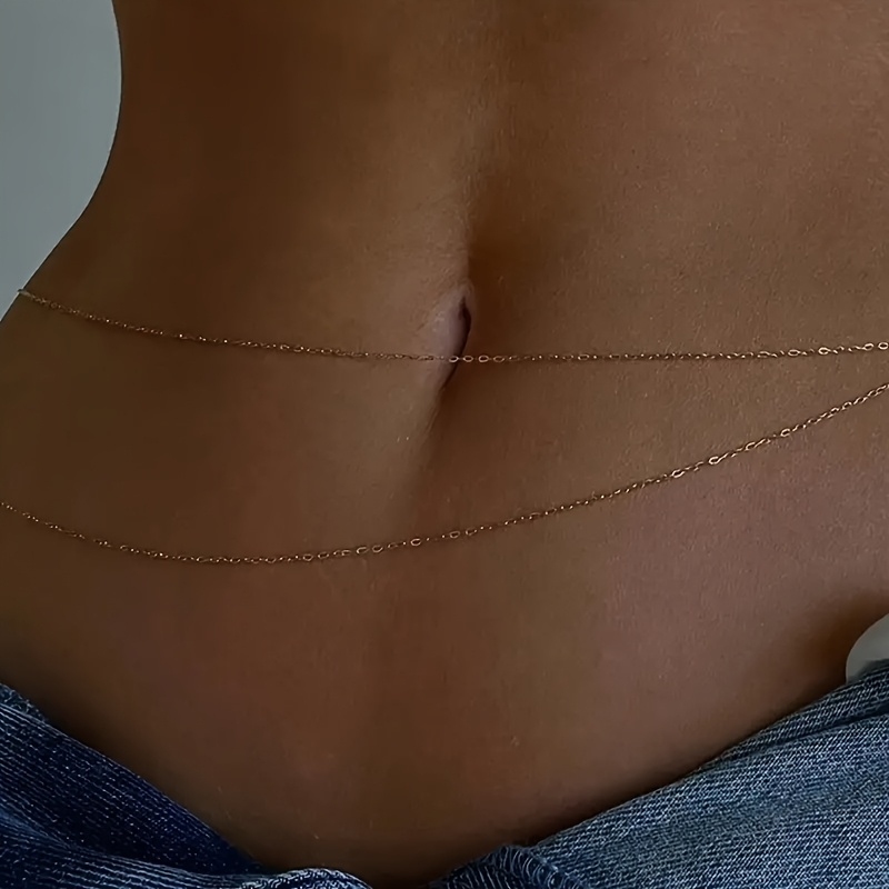 Cinto de cintura de metal dour - Body Jewelry For You avaliação e preço